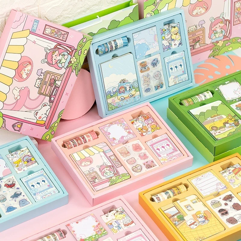 DIY Personalize Decorative Rainbow Colour Scrapbook Set with Stickers Washi Tapes Memo Pad for Planner Organizer Diary
DIY Personalize Decorative Rainbow Colour Scrapbook Set with Stickers Washi Tapes Memo Pad for Planner Organizer Diary
