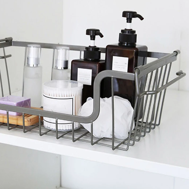 Modern Farmhouse Metal Wire Household Stackable Storage Organizer Bin Basket with Handles, for Kitchen Cabinets, Pantry
Modern Farmhouse Metal Wire Household Stackable Storage Organizer Bin Basket with Handles, for Kitchen Cabinets, Pantry