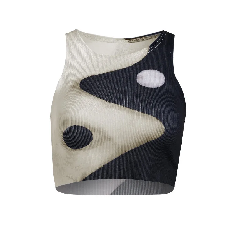 Women's Sleeveless Summer Contrast Yin and Yang Stitching Vest Women Patchwork SHORT Tank Tops Crop Top T Shirt Y2k Fashion
Women's Sleeveless Summer Contrast Yin and Yang Stitching Vest Women Patchwork SHORT Tank Tops Crop Top T Shirt Y2k Fashion