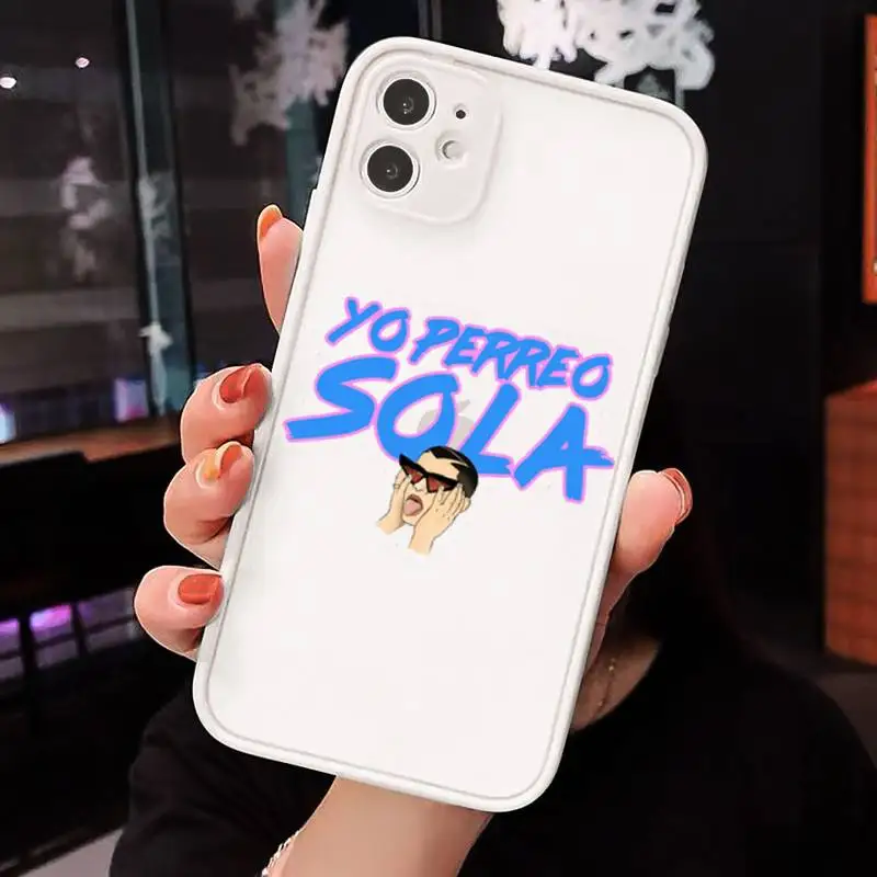 Yo Perreo Sola Bad Bunny Maluma Phone Case Matte transparent For White iPhone 12 Mini 11 Pro XR XS Max 7 8 Plus X Back Cover
Yo Perreo Sola Bad Bunny Maluma Phone Case Matte transparent For White iPhone 12 Mini 11 Pro XR XS Max 7 8 Plus X Back Cover