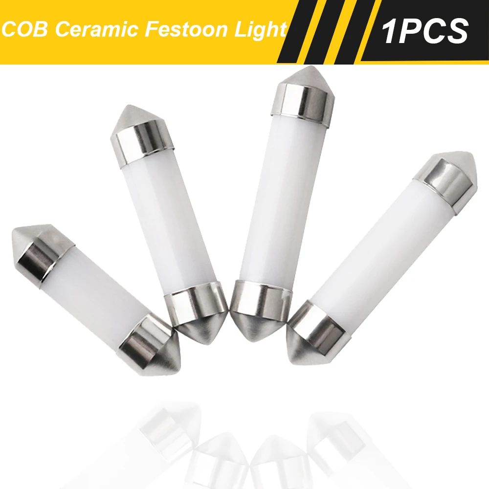 1x 31mm 36mm 39mm 42mm C10W C5W Festoon COB LED Bulb Car Trunk Interior Reading Ceiling Door Dome Map Light License Plate Lamp
1x 31mm 36mm 39mm 42mm C10W C5W Festoon COB LED Bulb Car Trunk Interior Reading Ceiling Door Dome Map Light License Plate Lamp