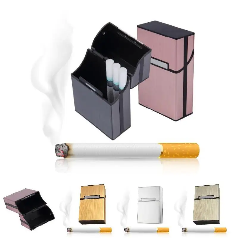 Light Aluminum Cigar Cigarette Case Tobacco Holder Pocket Box Storage Container Home Accessories Herramientas | Дом и сад