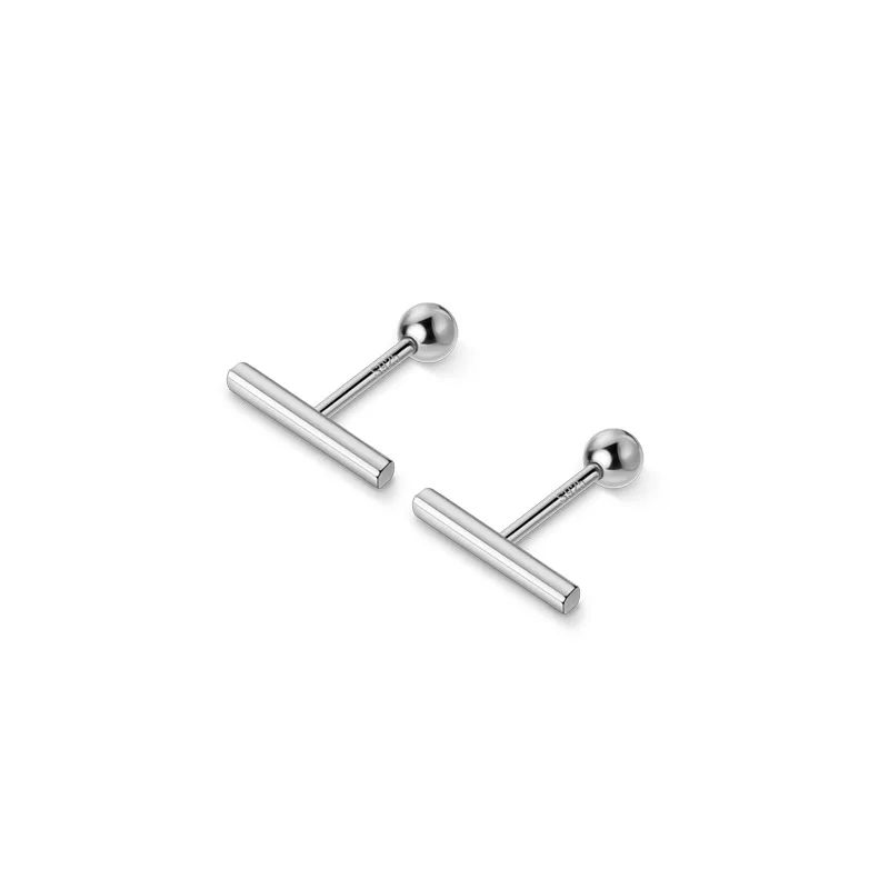 100% Real 925 Sterling Silver Simple Bar Stud Earrings Screw Back Ear Studs for Women Girls Unisex E0146
100% Real 925 Sterling Silver Simple Bar Stud Earrings Screw Back Ear Studs for Women Girls Unisex E0146