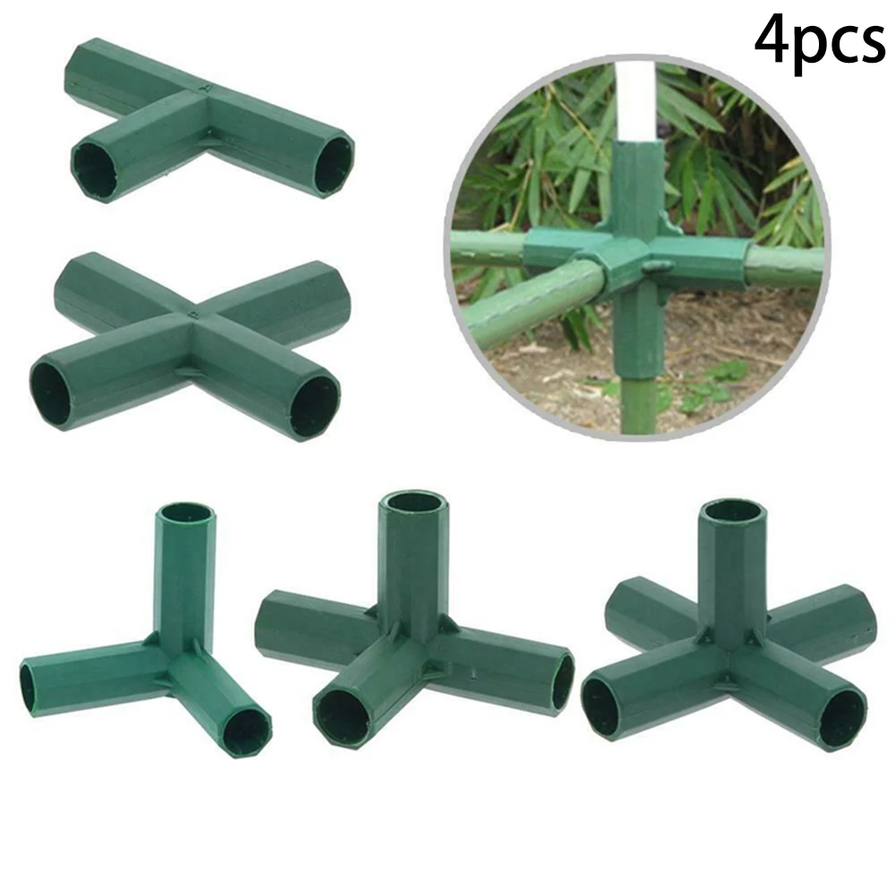 4Pcs Greenhouse Frame Connector Plastic Climb Plant Awning Joints 3-way, 4-way, 5-way Stakes Edging Corner Bracket Garden Tools
4Pcs Greenhouse Frame Connector Plastic Climb Plant Awning Joints 3-way, 4-way, 5-way Stakes Edging Corner Bracket Garden Tools