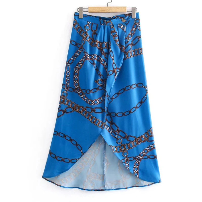 YENKYE Vintage Chain Print Sarong Skirt Women High Waist Sexy Slit Long Skirt Summer faldas largas
YENKYE Vintage Chain Print Sarong Skirt Women High Waist Sexy Slit Long Skirt Summer faldas largas