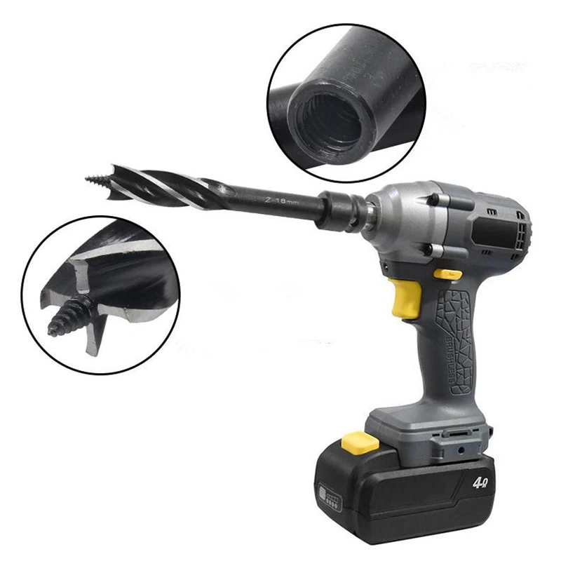 3 Piece/Set 16-25mm Woodworking Drill Electric Wrench Wind Batch Hexagon Shank Hole Opener Four-slot Auger Woodworking Drill
3 Piece/Set 16-25mm Woodworking Drill Electric Wrench Wind Batch Hexagon Shank Hole Opener Four-slot Auger Woodworking Drill