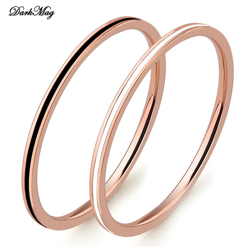 DarkMag 1MM Minimalist Thin Ring Black White Enamel Titanium Stainless Steel Rings For Women Rose Gold Stacking Round Ring
DarkMag 1MM Minimalist Thin Ring Black White Enamel Titanium Stainless Steel Rings For Women Rose Gold Stacking Round Ring