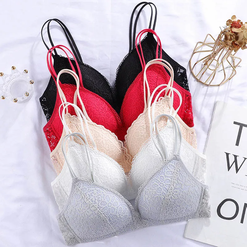 Cross Slim Strap Female Underwear Nylon Seamless Lace Wireless Bra Sexy Women Lingerie 1Pcs Breathable
Cross Slim Strap Female Underwear Nylon Seamless Lace Wireless Bra Sexy Women Lingerie 1Pcs Breathable
