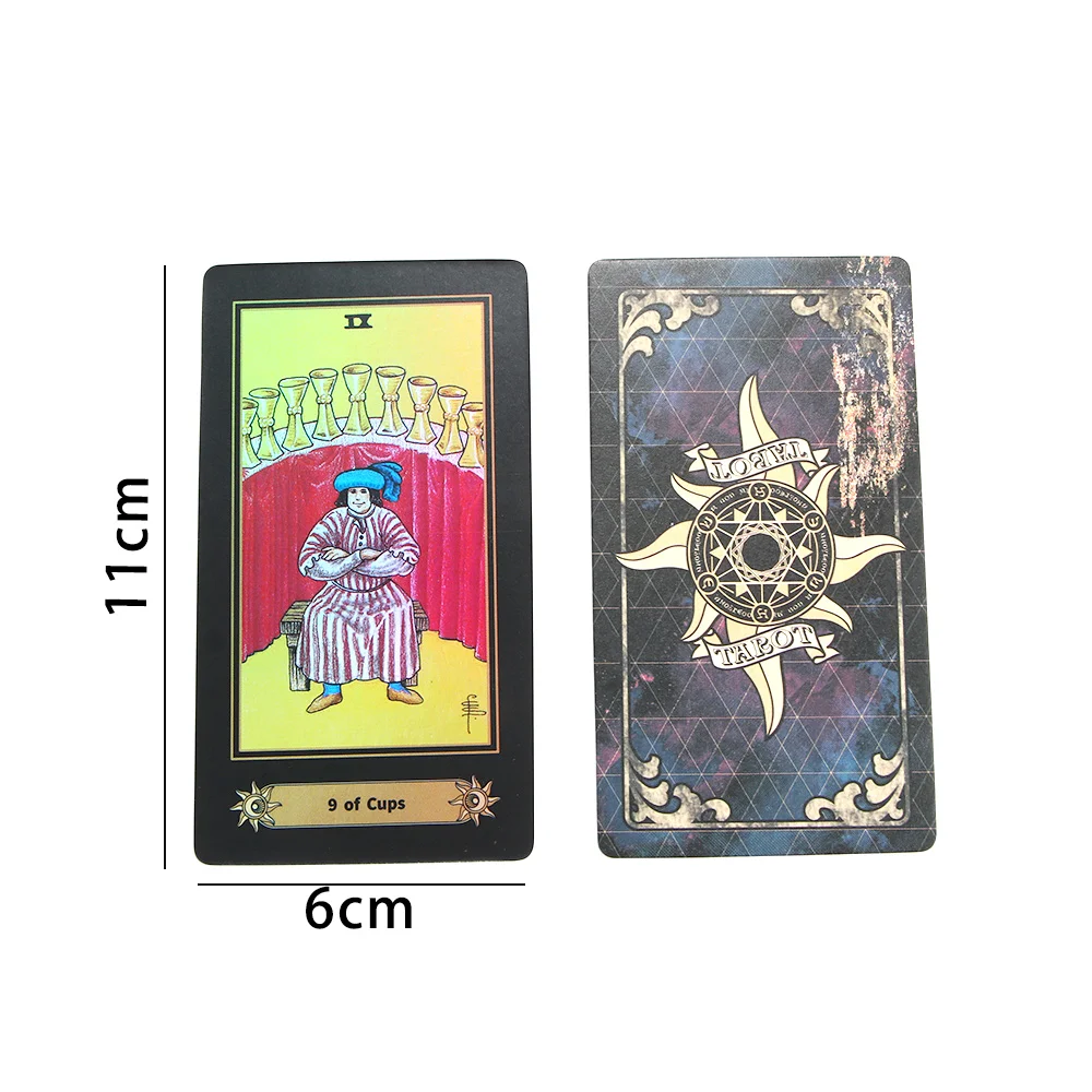 78 Cards Holographic Glowing Shining Tarrot Tarot Future Telling Trick Deck Ori Rider Waite Tarot Cards Board Game Full English
78 Cards Holographic Glowing Shining Tarrot Tarot Future Telling Trick Deck Ori Rider Waite Tarot Cards Board Game Full English