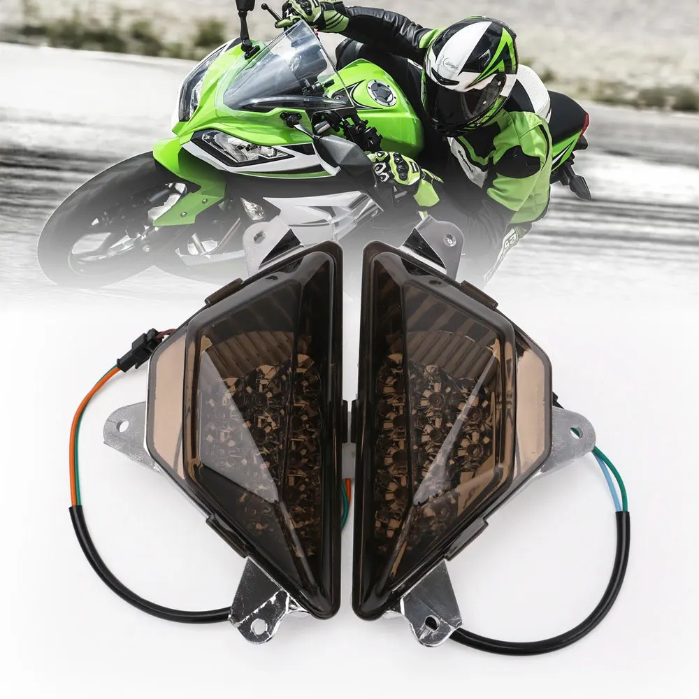 2Pcs High Quality Front LED Turn Signal Indicator For NINJA 250/300 2013-2016 Motorcycle Accessories Light
2Pcs High Quality Front LED Turn Signal Indicator For NINJA 250/300 2013-2016 Motorcycle Accessories Light