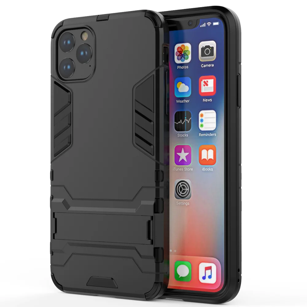 Чехол для iPhone 12 гибридный армированный жесткий прочный подставка 7 6 s 8 plus и iphone x xr