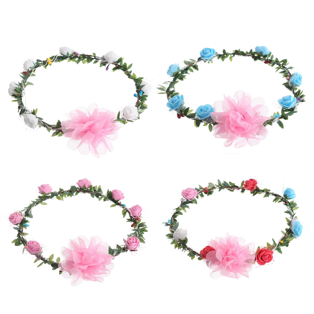 4x Wedding Party Crown Flower Headband LED Light Up Hair Wreath Hairband Garlands
4x Wedding Party Crown Flower Headband LED Light Up Hair Wreath Hairband Garlands