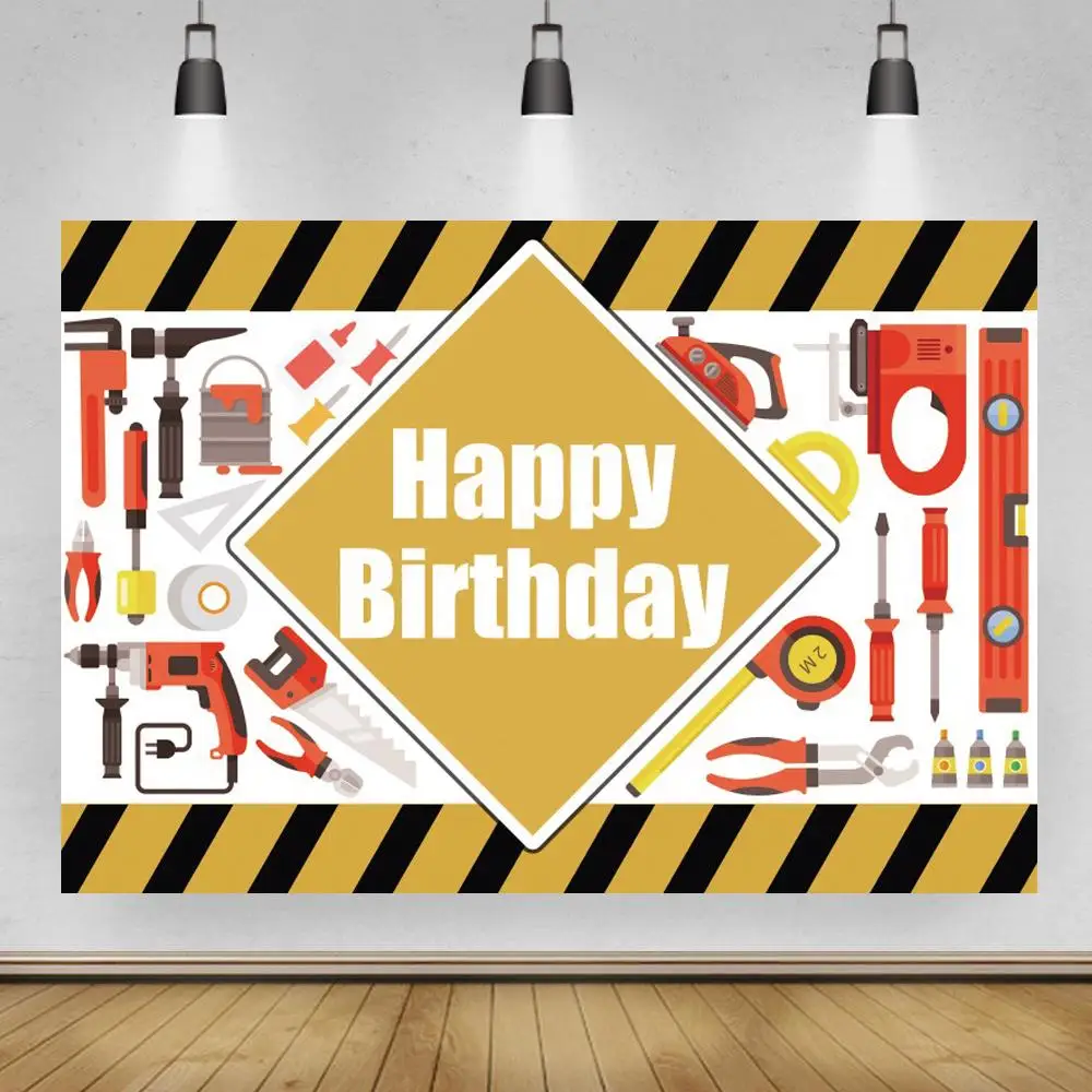 New House improvement Theme Celebration Photography Backdrops Boy Birthday Buildings Tools Construction Background For Table
New House improvement Theme Celebration Photography Backdrops Boy Birthday Buildings Tools Construction Background For Table