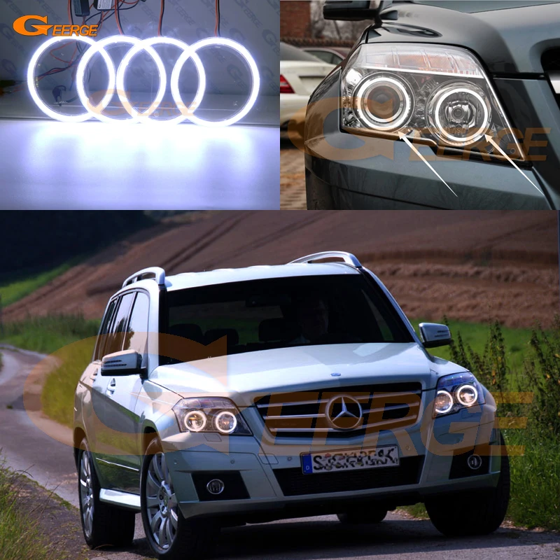Для MERCEDES BENZ GLK CLASS X204 2008 2009 2010 2011 2012 Pre Facelift отличный ультра яркий COB комплект