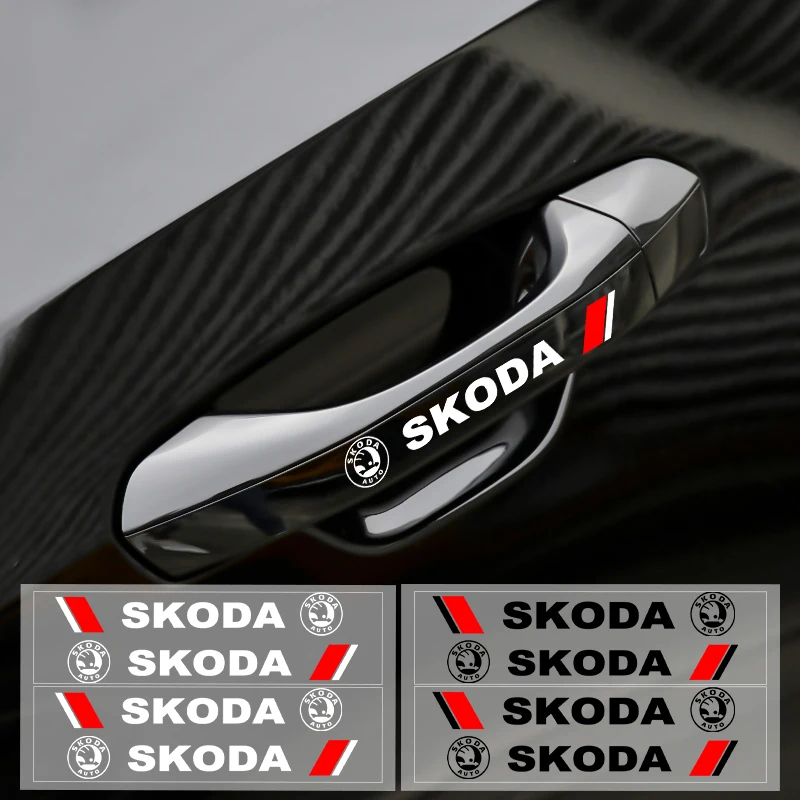 4PCS Car Accessories Door Handle Sticker Rear View Mirror Stickers Waterproof Badge Decals For Skoda A5 A7 RS Fabia Rapid Kodiaq
4PCS Car Accessories Door Handle Sticker Rear View Mirror Stickers Waterproof Badge Decals For Skoda A5 A7 RS Fabia Rapid Kodiaq
