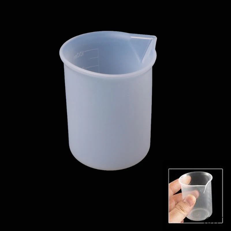 5 шт. упак. 100 мл прозрачная эпоксидная силиконовая мерная чашка DIY инструмент