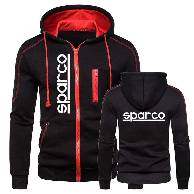 Men's Sparco Print Hoodie Outerwear Sport Zipper Hoodies Multi-zip Slim Hooded Jacket Casual Long Sleeve Sweatshirts 
Men's Sparco Print Hoodie Outerwear Sport Zipper Hoodies Multi-zip Slim Hooded Jacket Casual Long Sleeve Sweatshirts