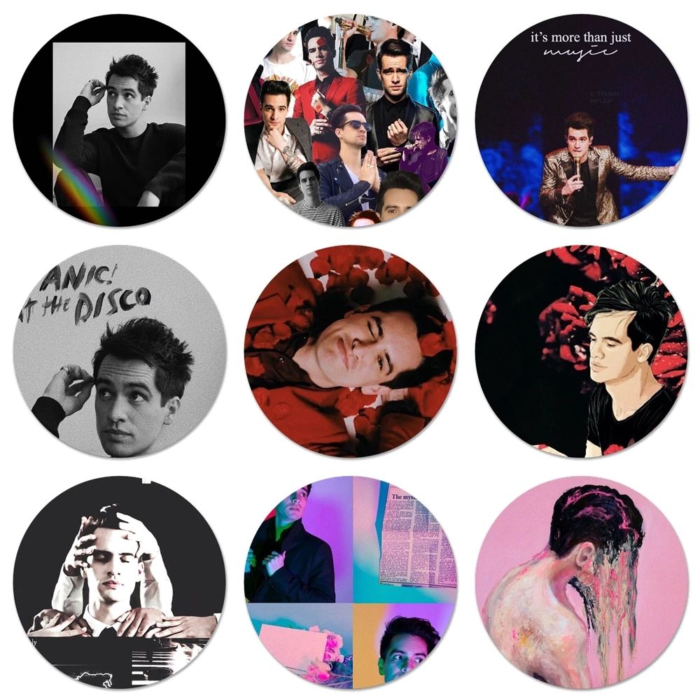 

Brendon Urie Icons Pins Badge Decoration Brooches Metal Badges For Clothes Backpack Decoration 58mm