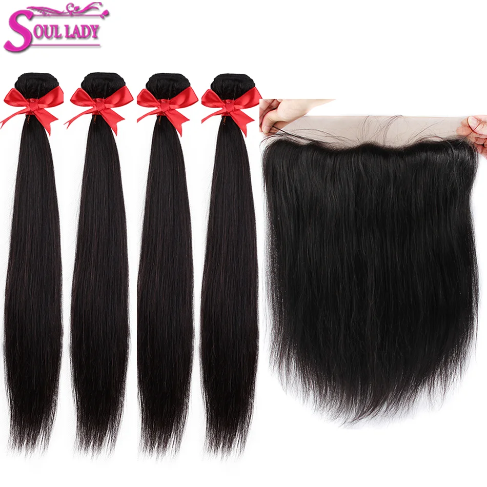 Soul Lady Malaysian Straight Hair Weave 4 Bundles With Frontal Non Remy 13x4 Ear to Ear to Ear Lace Frontal Closure With Bundles
Soul Lady Malaysian Straight Hair Weave 4 Bundles With Frontal Non Remy 13x4 Ear to Ear to Ear Lace Frontal Closure With Bundles