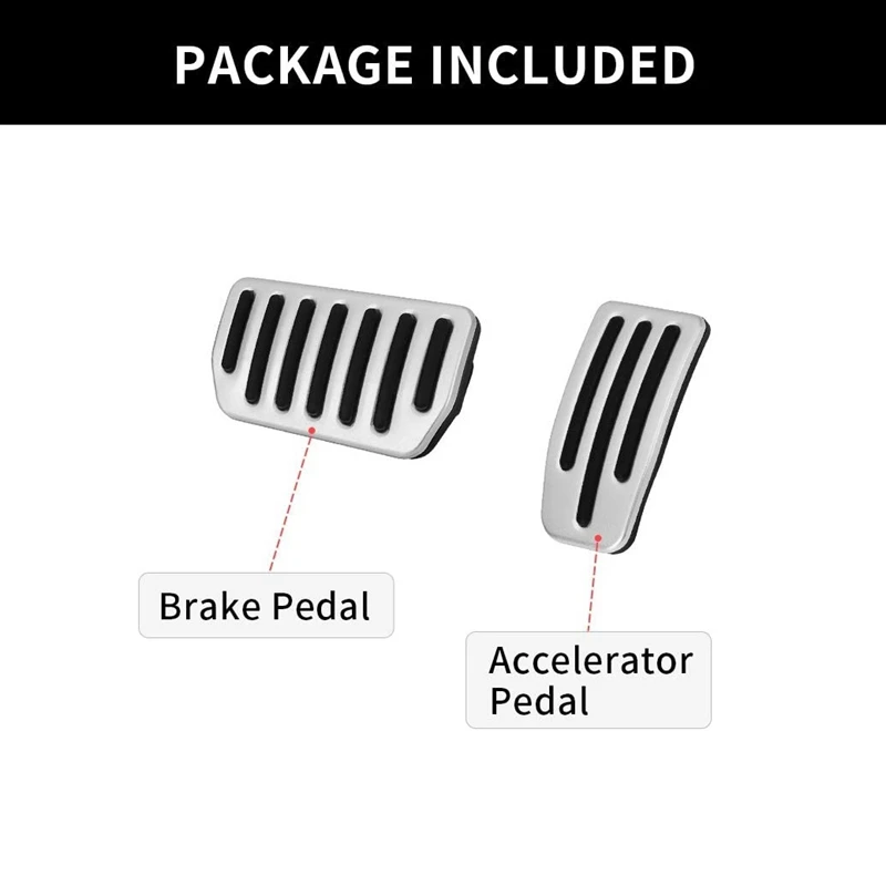for Tesla Model 3 Car Gas & Brake Foot Pedal Pads Covers, Aluminum Non-Slip Accelerator Pedal Pad Cover Accessories
for Tesla Model 3 Car Gas & Brake Foot Pedal Pads Covers, Aluminum Non-Slip Accelerator Pedal Pad Cover Accessories