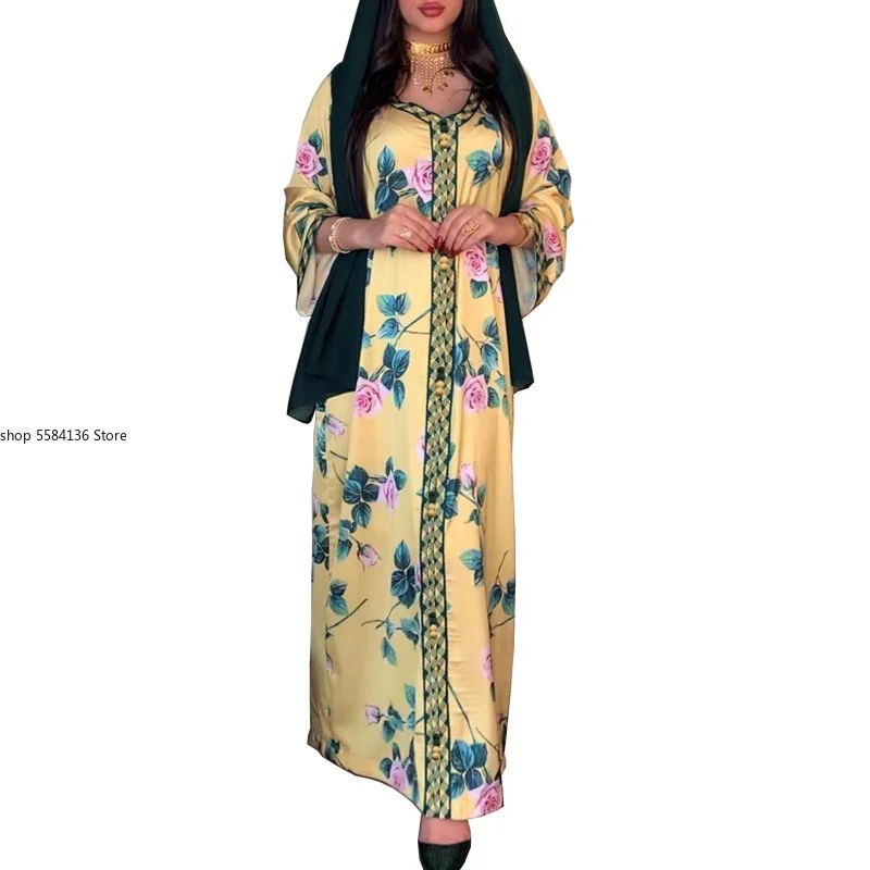 2021 Summer New Fashion Style African Women Plus Size V-neck Printing Polyester Long Dress African Dresses for Women
2021 Summer New Fashion Style African Women Plus Size V-neck Printing Polyester Long Dress African Dresses for Women