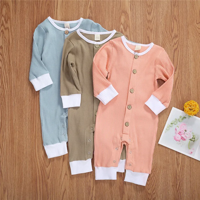 Newborn Baby Boys Girls Knitted Jumpsuit O neck Long Sleeve Buttons Long Romper Overalls
Newborn Baby Boys Girls Knitted Jumpsuit O neck Long Sleeve Buttons Long Romper Overalls