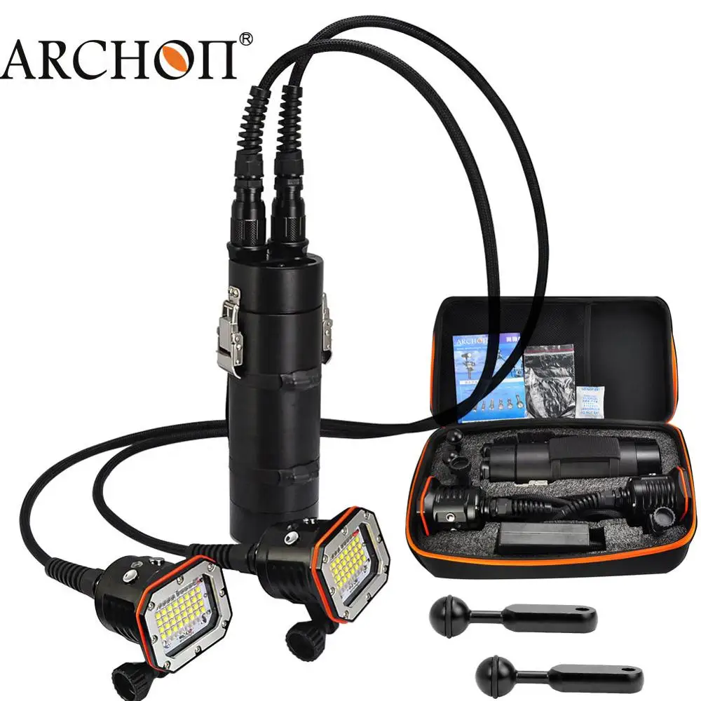 ARCHON DH150W WH156W фонарь для дайвинга 32 * CREE XM-L2 U2 светодиоды погружения видео Свет Макс