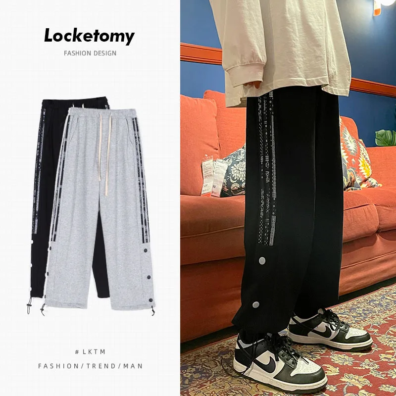 Men's Panties Trend Ins Fashion Casual Pants Drawstring Breasted Drawstring Sports Pants Hip-hop Streetwear спортивные штаны
Men's Panties Trend Ins Fashion Casual Pants Drawstring Breasted Drawstring Sports Pants Hip-hop Streetwear спортивные штаны