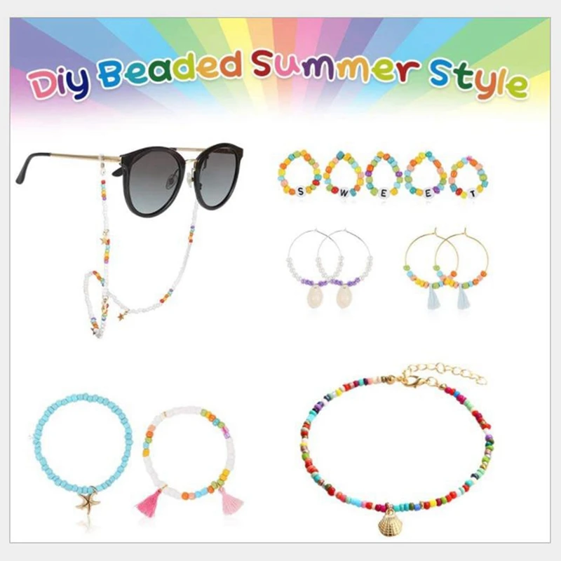 1526Pc Beaded Material DIY Bracelet Necklace Material Jewelry Accessories Tool Box
1526Pc Beaded Material DIY Bracelet Necklace Material Jewelry Accessories Tool Box