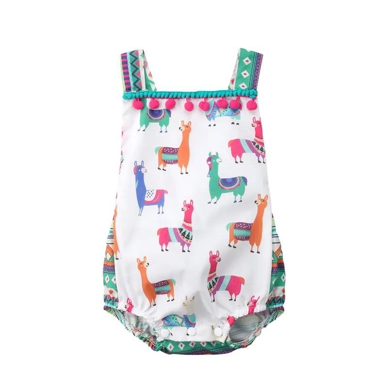 Newborn Toddler Baby Girl Cotton Romper Jumpsuit Summer Sleeveless Cartoon Tassels Clothes Outfits 0-24m
Newborn Toddler Baby Girl Cotton Romper Jumpsuit Summer Sleeveless Cartoon Tassels Clothes Outfits 0-24m