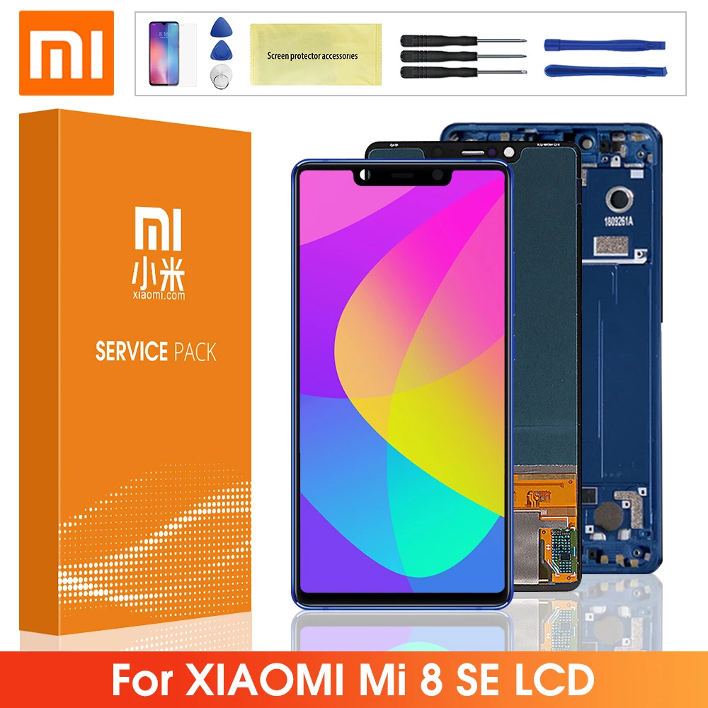 Оригинальный ЖК-дисплей для Xiaomi Mi 8 SE, ЖК-дисплей, сенсорный экран, дигитайзер в сборе, замена с рамкой для Mi8 Mi 8 se, ЖК-экран
Оригинальный ЖК-дисплей для Xiaomi Mi 8 SE, ЖК-дисплей, сенсорный экран, дигитайзер в сборе, замена с рамкой для Mi8 Mi 8 se, ЖК-экран