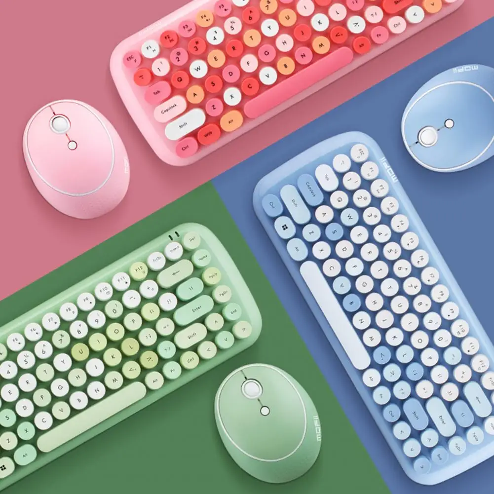 New Wireless Keyboard Mouse Combos for Desketop Laptop Notebook 2.4G Wireless Number Pad Pink Girl Keyboard and Mouse
New Wireless Keyboard Mouse Combos for Desketop Laptop Notebook 2.4G Wireless Number Pad Pink Girl Keyboard and Mouse