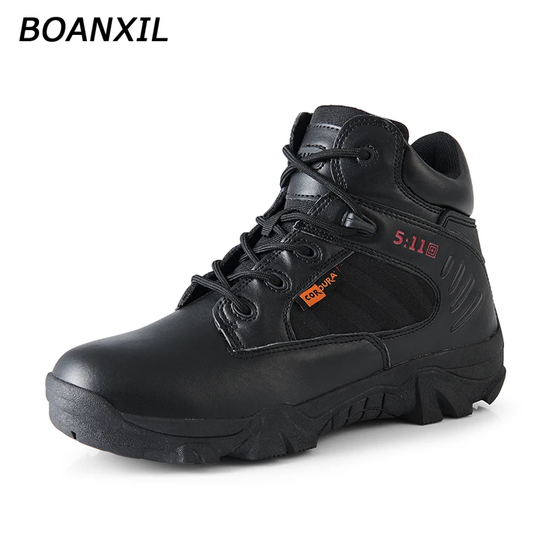 BOANXIL 2022 Men Seasons Anti-Slip Male Shoes Outdoor Trekking Shoes Durable Military Tactical Boots Shoes Size 39-46
BOANXIL 2022 Men Seasons Anti-Slip Male Shoes Outdoor Trekking Shoes Durable Military Tactical Boots Shoes Size 39-46