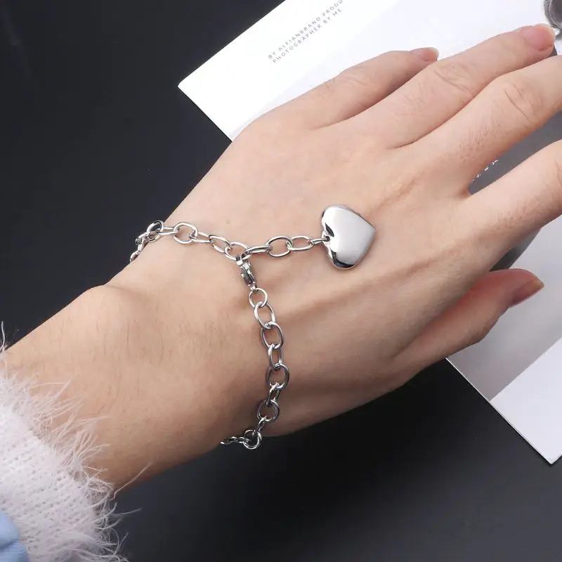 Stainless Steel Chain Link Bracelets for Women with Finish Heart Charm Bracelet 6XDA
Stainless Steel Chain Link Bracelets for Women with Finish Heart Charm Bracelet 6XDA