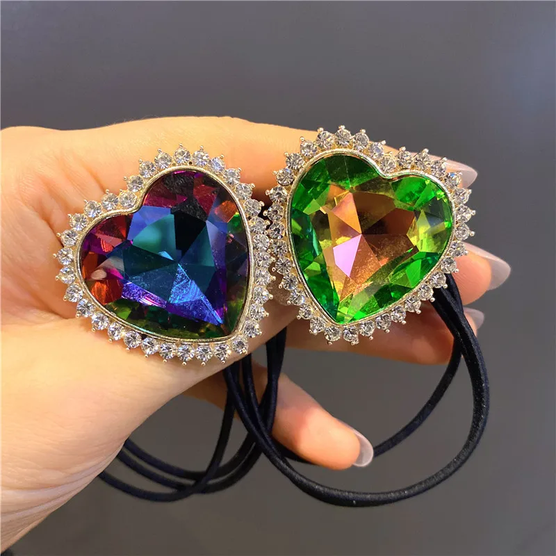 New K9 Crystal Rhinestone Love Rubber Band Intestine Hair Rope Sen-tie Little Cute Ponytail Hair Ring Rubber Band
New K9 Crystal Rhinestone Love Rubber Band Intestine Hair Rope Sen-tie Little Cute Ponytail Hair Ring Rubber Band