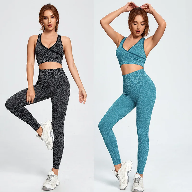 2PCS/SET Seamless Leopard Print Camouflage Yoga Suit Beautiful Back Bra High Elastic Buttocks Fitness Pants Sports Suit
2PCS/SET Seamless Leopard Print Camouflage Yoga Suit Beautiful Back Bra High Elastic Buttocks Fitness Pants Sports Suit