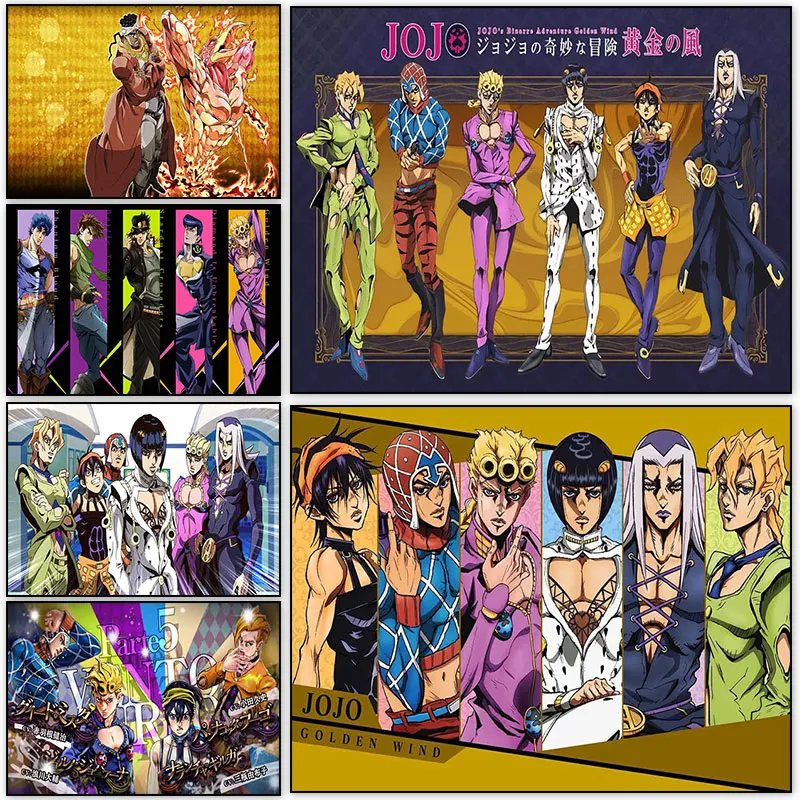 Jojo Bizarre Adventure Golden Wind Anime Poster Hirohiko Araki Manga Figure Canvas Painting Bedroom Home Decor Wall Art Pictures
Jojo Bizarre Adventure Golden Wind Anime Poster Hirohiko Araki Manga Figure Canvas Painting Bedroom Home Decor Wall Art Pictures