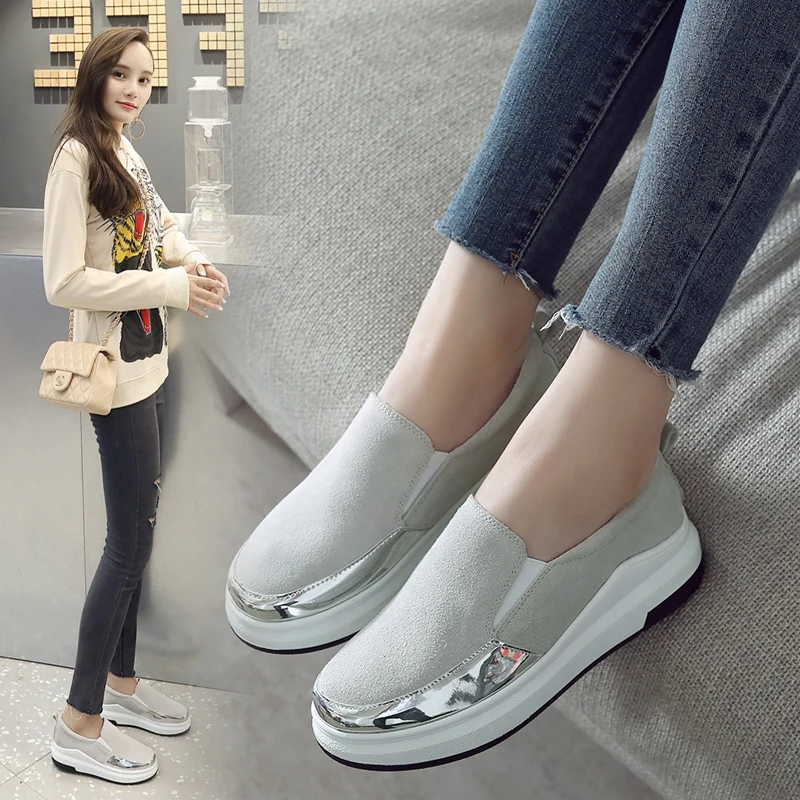 Women White Shoes Hidden Heel Wedges Shoes Casual Slip on Ladies Loafers Spring PU Fashion All-Match Female Autumn Shoe Loafer
Women White Shoes Hidden Heel Wedges Shoes Casual Slip on Ladies Loafers Spring PU Fashion All-Match Female Autumn Shoe Loafer