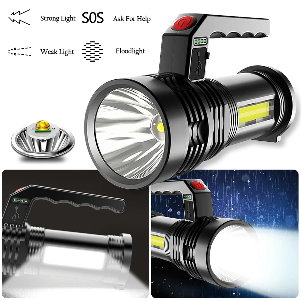 P500 LED Tactical Flashlight Portable Torch USB Rechargeable Searchlight Waterproof Spotlight for Fishing Light
P500 LED Tactical Flashlight Portable Torch USB Rechargeable Searchlight Waterproof Spotlight for Fishing Light