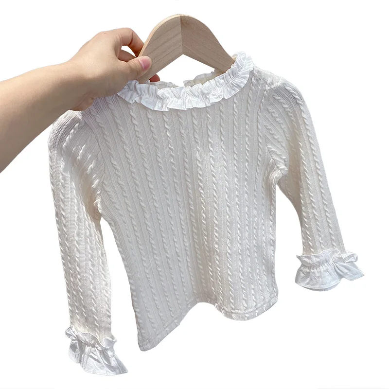2021 autumn new girls' edge bottoming Shirt Long Sleeve T-Shirt pink shirt kids clothes
2021 autumn new girls' edge bottoming Shirt Long Sleeve T-Shirt pink shirt kids clothes