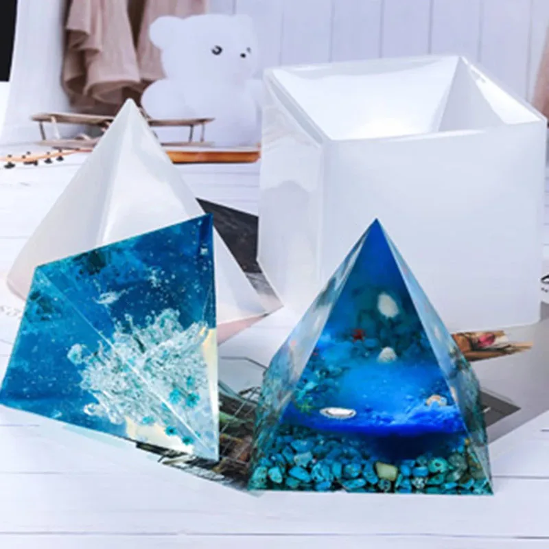 Large Pyramid Silicone Mold Creative Crystal Epoxy Resin Mold DIY Jewelry Decoration Tools Making Silicone Molds For Epoxy Resin
Large Pyramid Silicone Mold Creative Crystal Epoxy Resin Mold DIY Jewelry Decoration Tools Making Silicone Molds For Epoxy Resin