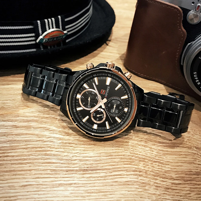 New NAVIFORCE Luxury Brand Fashion Men Quartz Watch Military Sports Man Watches Leather Wristwatch Male Clock Relogio Masculino
New NAVIFORCE Luxury Brand Fashion Men Quartz Watch Military Sports Man Watches Leather Wristwatch Male Clock Relogio Masculino