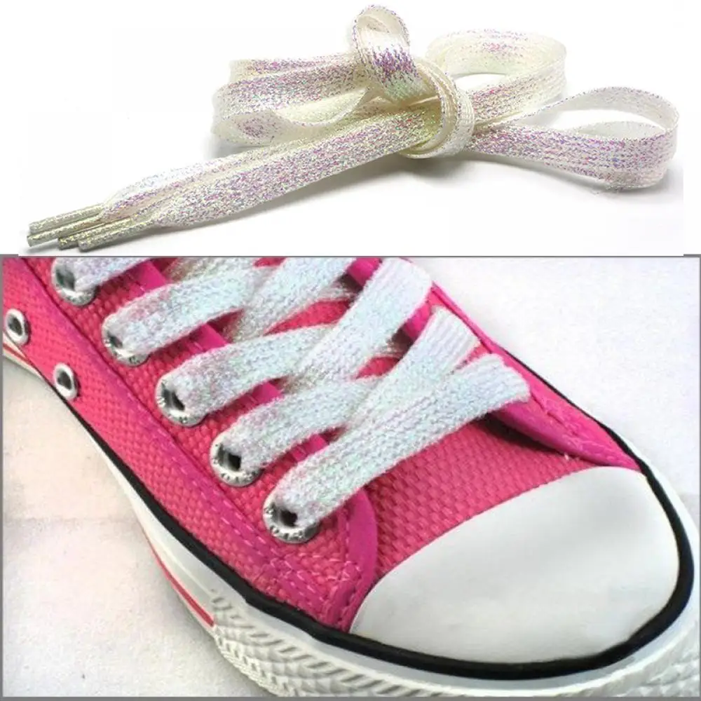 1Pair 115cm Metallic Shoelaces Fashion Unisex Flat Shoe laces High-top Canvas Sneakers Shoelace Sports Shoelaces Strings
1Pair 115cm Metallic Shoelaces Fashion Unisex Flat Shoe laces High-top Canvas Sneakers Shoelace Sports Shoelaces Strings