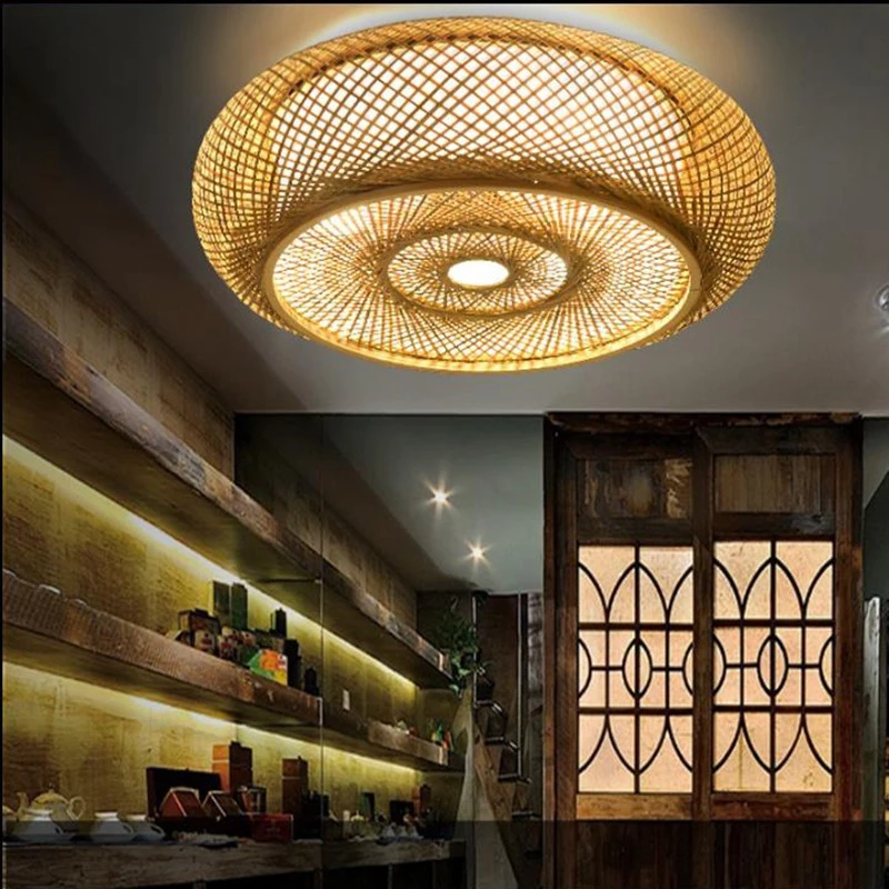 Hand-woven Led Ceiling Lamp Bamboo Wicker Rattan Round Lantern Ceiling Lights Japanese Ceiling Lamp Bedroom Living Room Fixture
Hand-woven Led Ceiling Lamp Bamboo Wicker Rattan Round Lantern Ceiling Lights Japanese Ceiling Lamp Bedroom Living Room Fixture