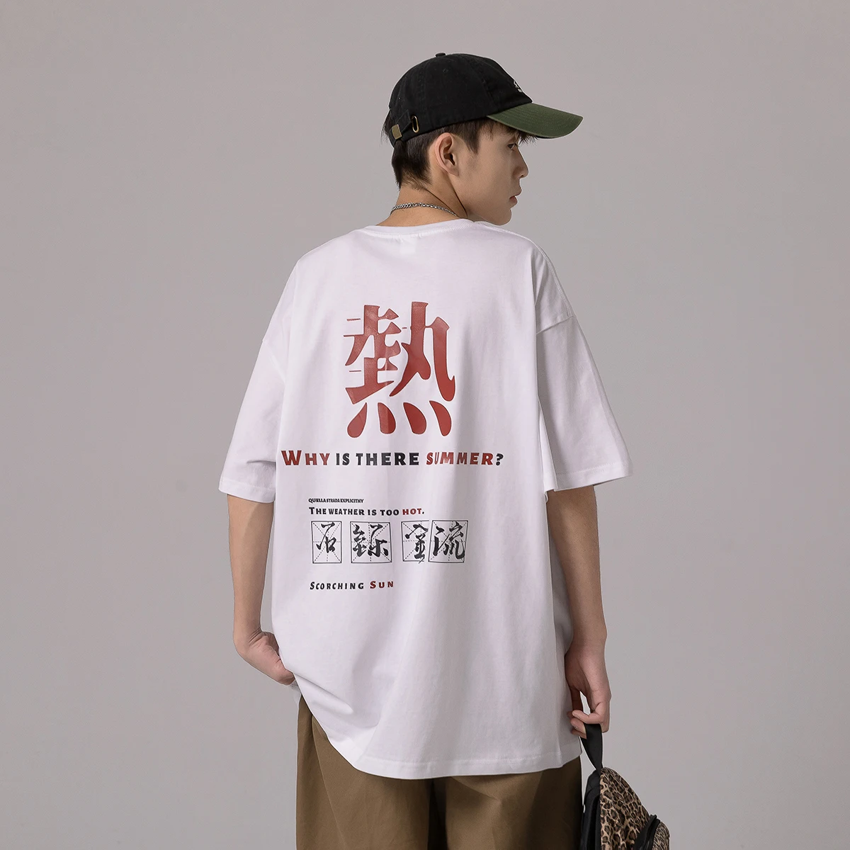 Summer personalized letter printing fashion brand loose short sleeve T-shirt Korean style loose half sleeve men's shirt
Summer personalized letter printing fashion brand loose short sleeve T-shirt Korean style loose half sleeve men's shirt