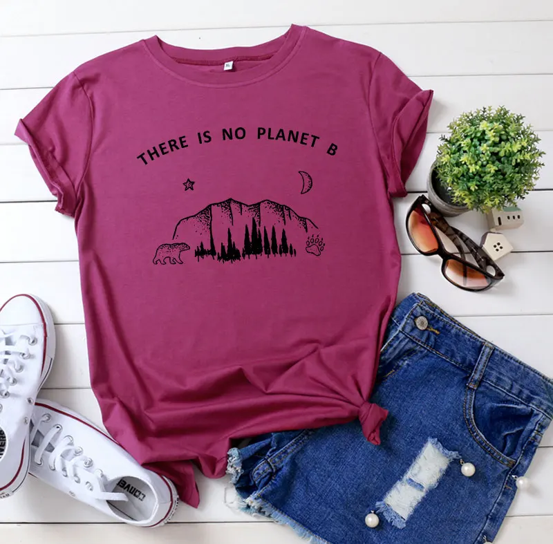 Summer New Women's T-Shirt There Is No Planet B Letter Oversized T-shirt Short Sleeve Multicolor Harajuku T-shirt Women Clothes
Summer New Women's T-Shirt There Is No Planet B Letter Oversized T-shirt Short Sleeve Multicolor Harajuku T-shirt Women Clothes