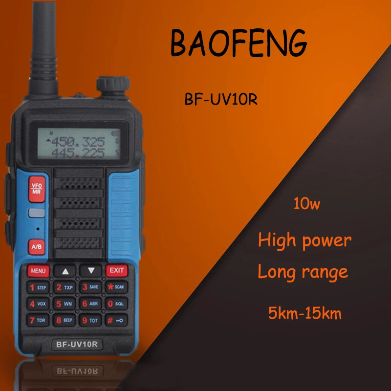 Baofeng New Version Walkie Talkie UV-10R Long Range 5-15km Two Way Radio VHF UHF With High Quality
Baofeng New Version Walkie Talkie UV-10R Long Range 5-15km Two Way Radio VHF UHF With High Quality