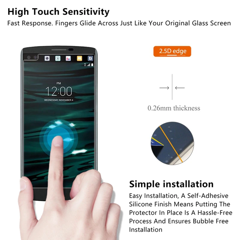 Защитное стекло для смартфона LG G7 G6 G5 G3 G2 HD экрана 2 шт. | Мобильные телефоны и