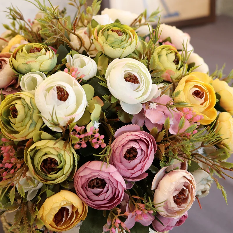 1pcs Bundle Silk Flower Artificial Dried Flower Desktop Single Bunch of Silk Flower Decoration Fake Bouquet Potted Plant Flower
1pcs Bundle Silk Flower Artificial Dried Flower Desktop Single Bunch of Silk Flower Decoration Fake Bouquet Potted Plant Flower