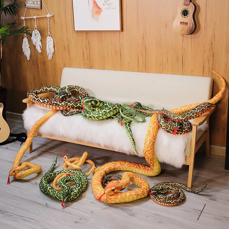 110cm-300cm New Simulation Cobra Plush Toy Animal Snake Stuffed Toy Children's Toys Home Decoration Christmas Gifts
110cm-300cm New Simulation Cobra Plush Toy Animal Snake Stuffed Toy Children's Toys Home Decoration Christmas Gifts